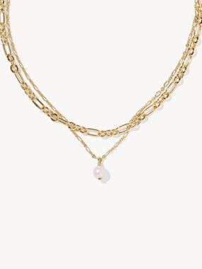 NWT Kendra Scott Ashton Gold Multi Strand Necklace